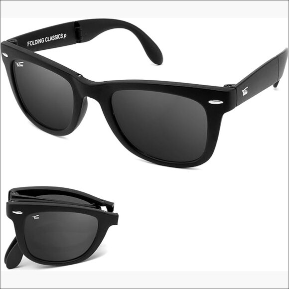 Polarized Folding Sunglasses with Vegan Leather Case main image 7